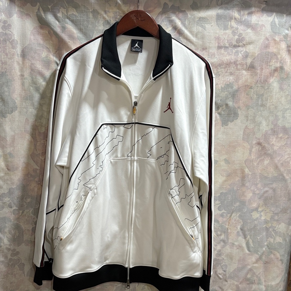 Jordan White and Black Lightweight Jacket